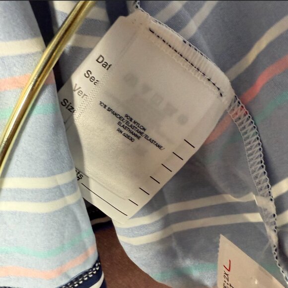 Land’s End Women's M LONG Full Zip Hooded Long Sleeve Rash Guard Cover-up Please - Picture 6 of 10